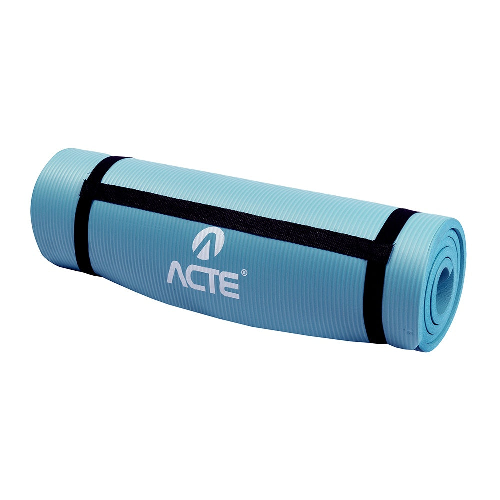 Tapete Comfort de Yoga Macio 1,80m T54, Funcional e Pilates , Azul