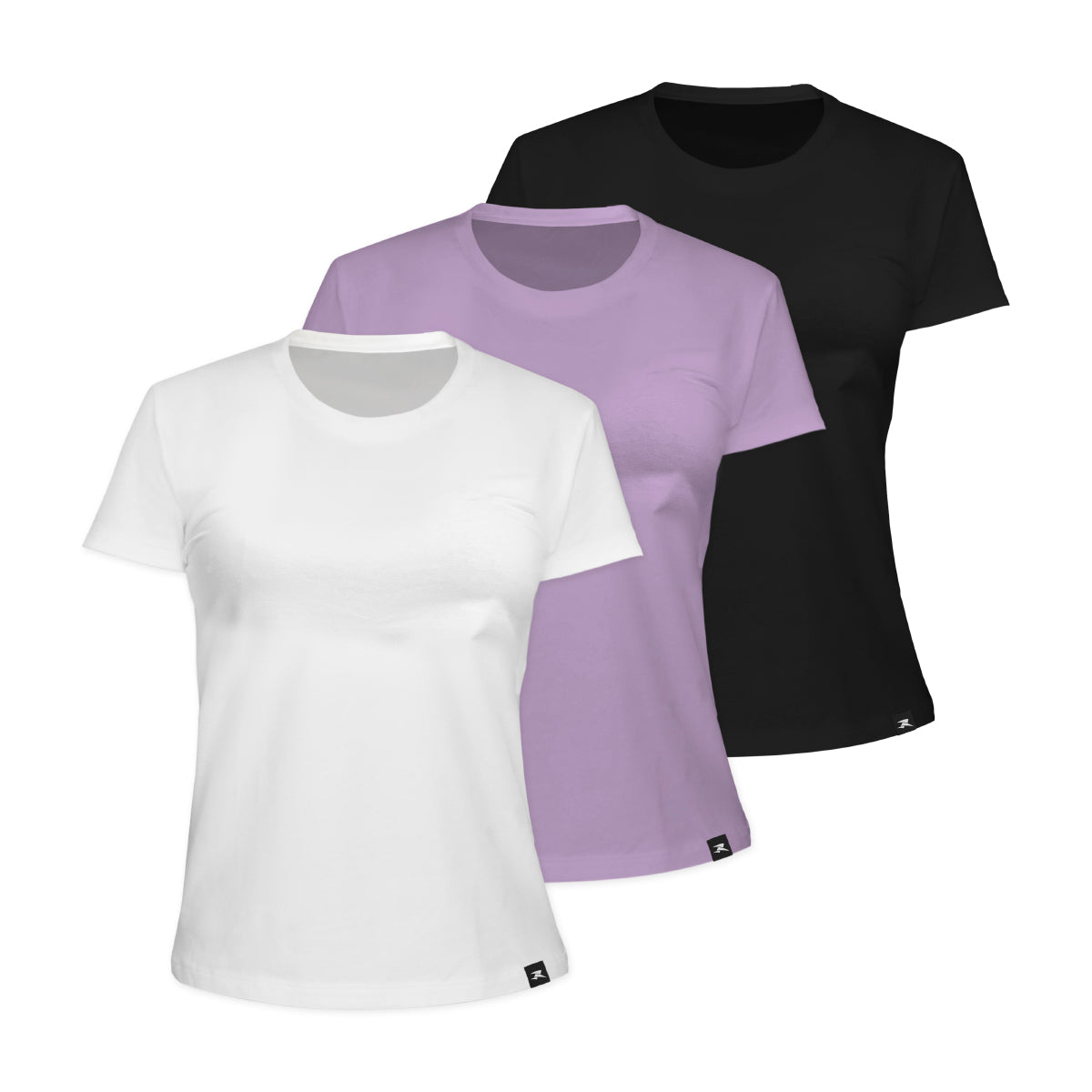 Camiseta Algodão Solid SS - Feminino - Kit com 3