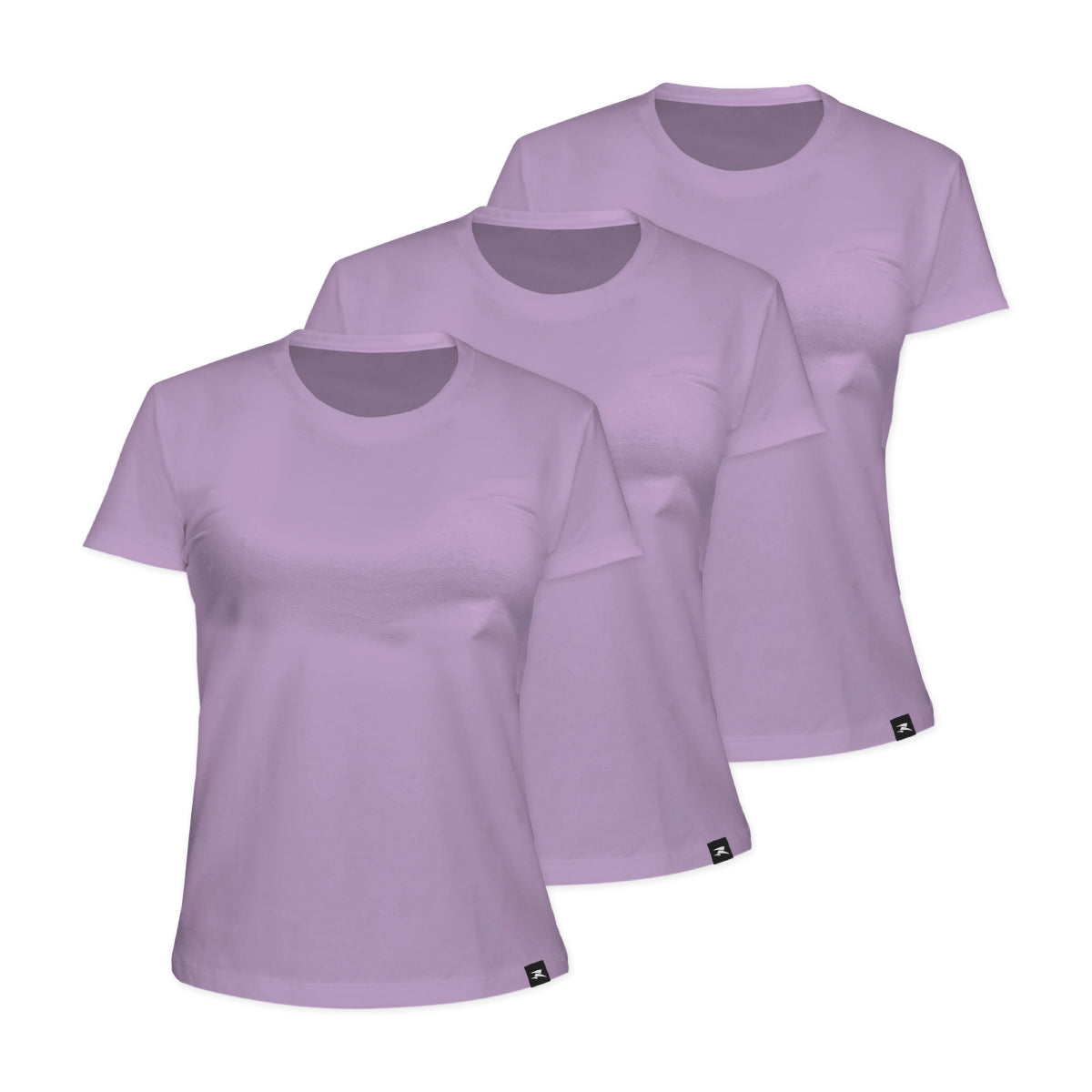 Camiseta Algodão Solid SS - Feminino - Kit com 3