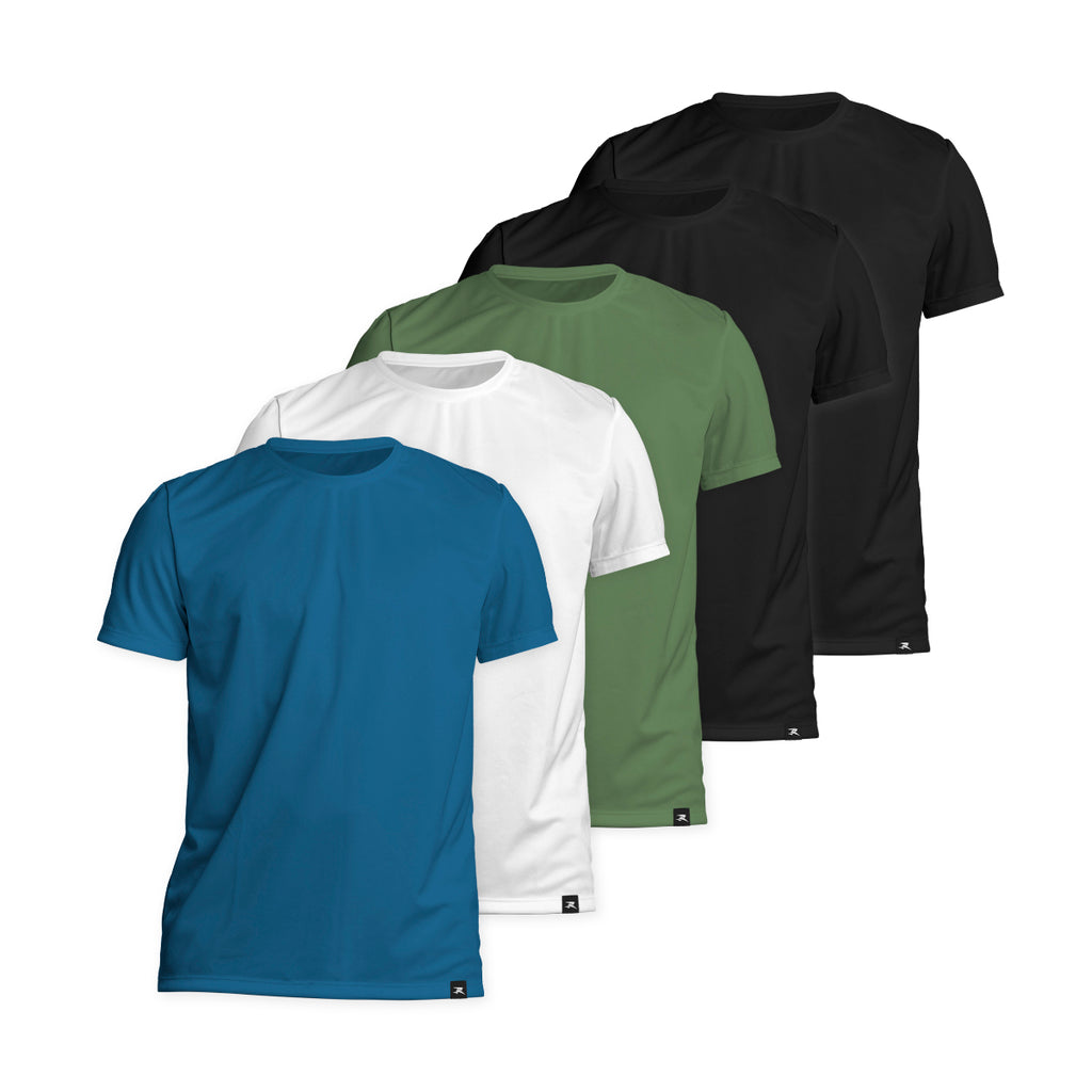 Camiseta Algodão Solid SS - Masculino - Kit com 5