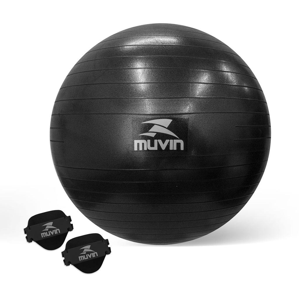 Kit Bola de Pilates - 75cm + Luvas Musculação em EVA