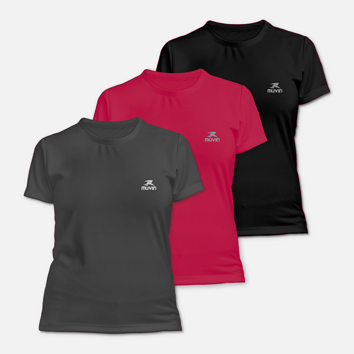 Camiseta Dry Basic SS FPS50 - Feminino - Kit com 3