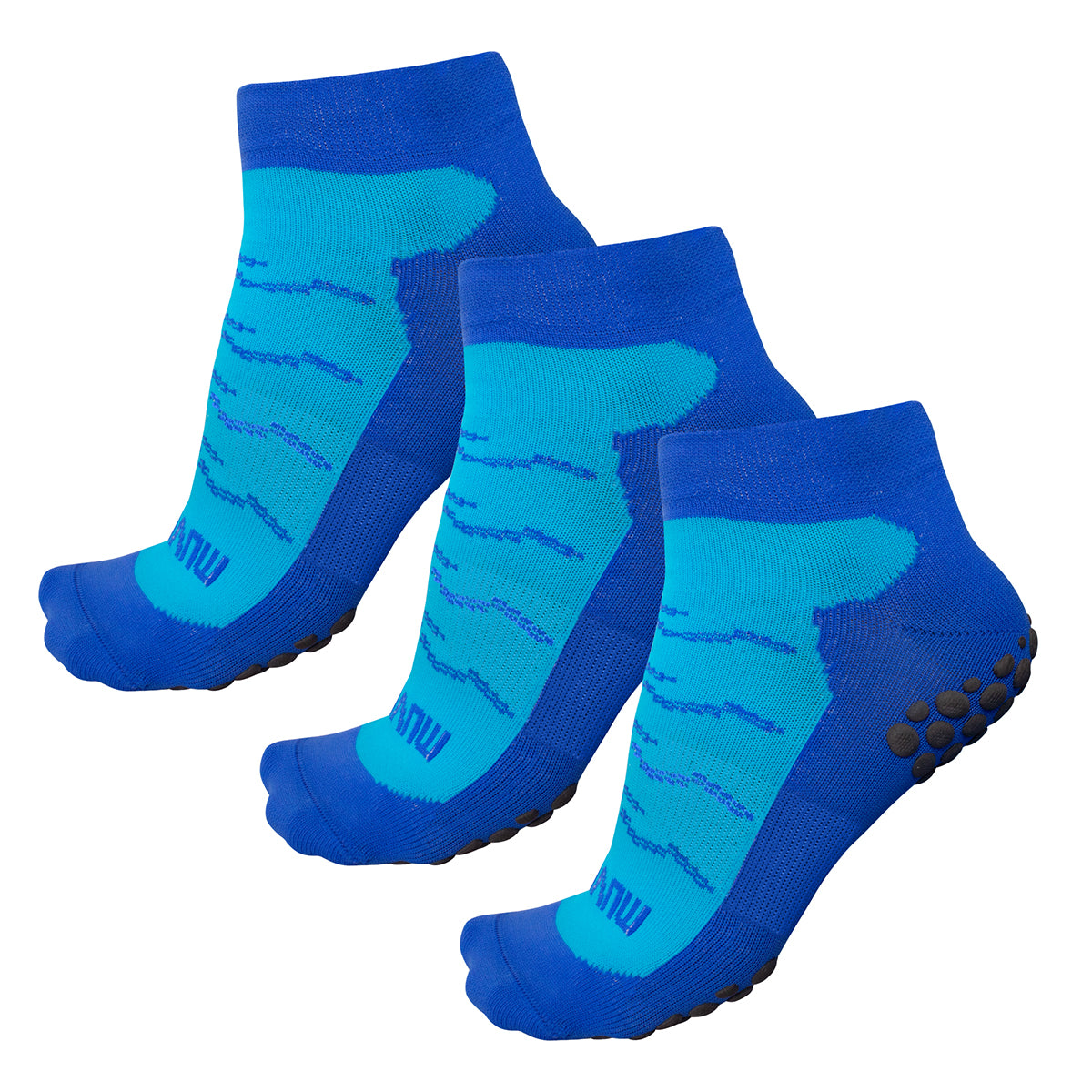 Kit 3 Pares Meia Hidroginástica Antiderrapante Muvin Unissex