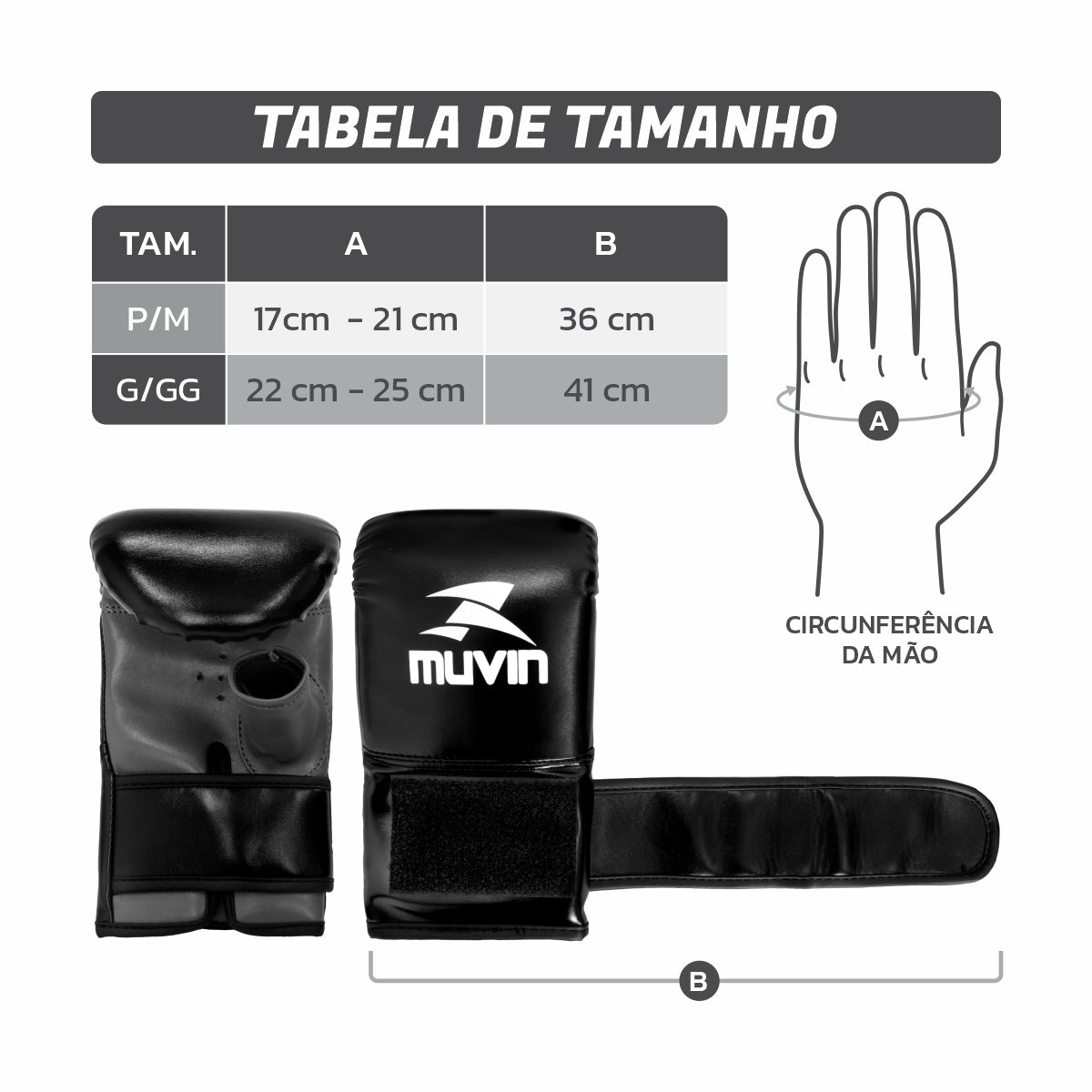 Kit Luva de Bate Saco Punch BX + Protetor Bucal Standard