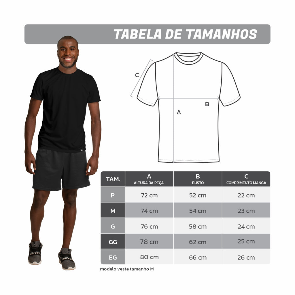 Camiseta Algodão Solid SS - Masculino - Kit com 5