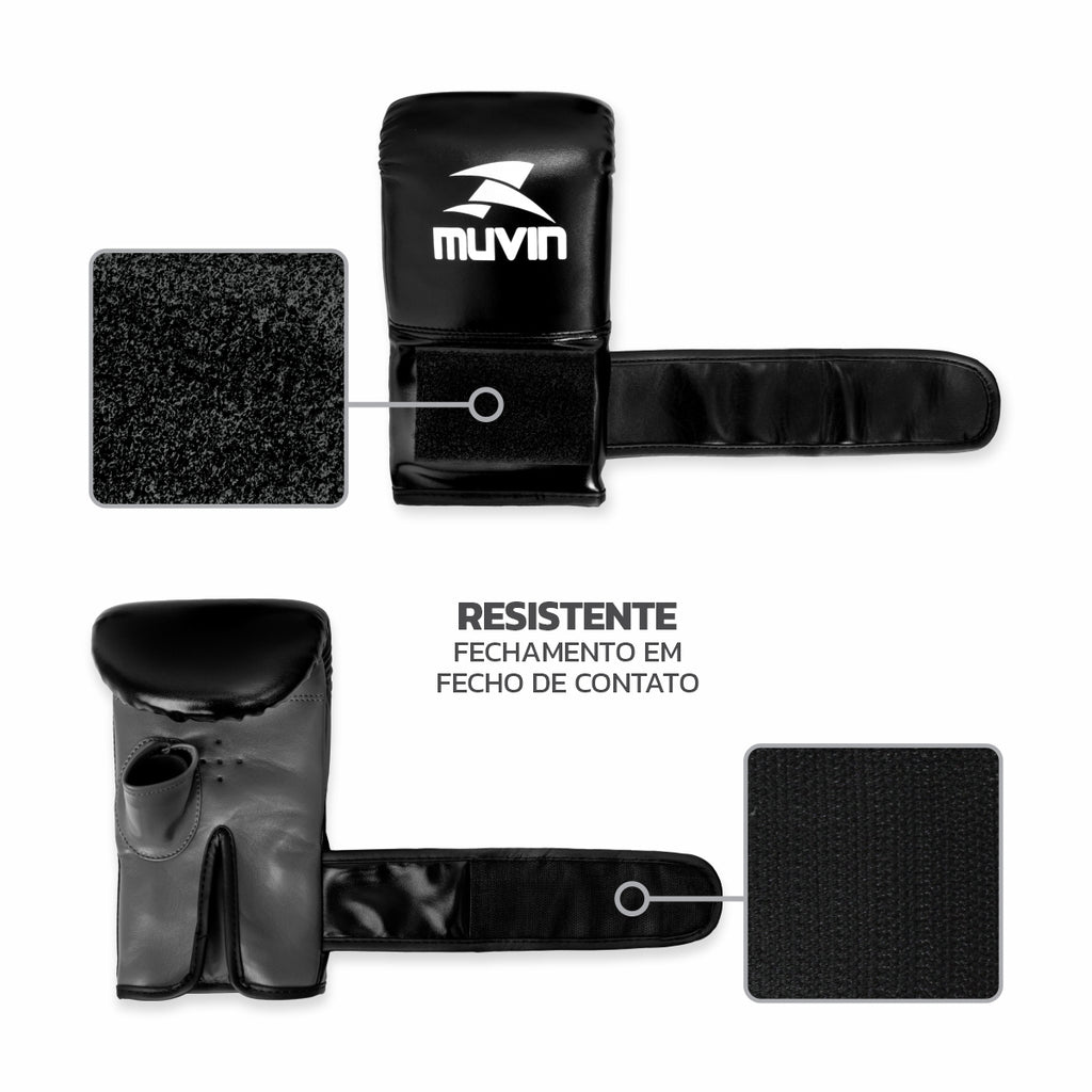 Kit Luva de Bate Saco Punch BX + Protetor Bucal Standard