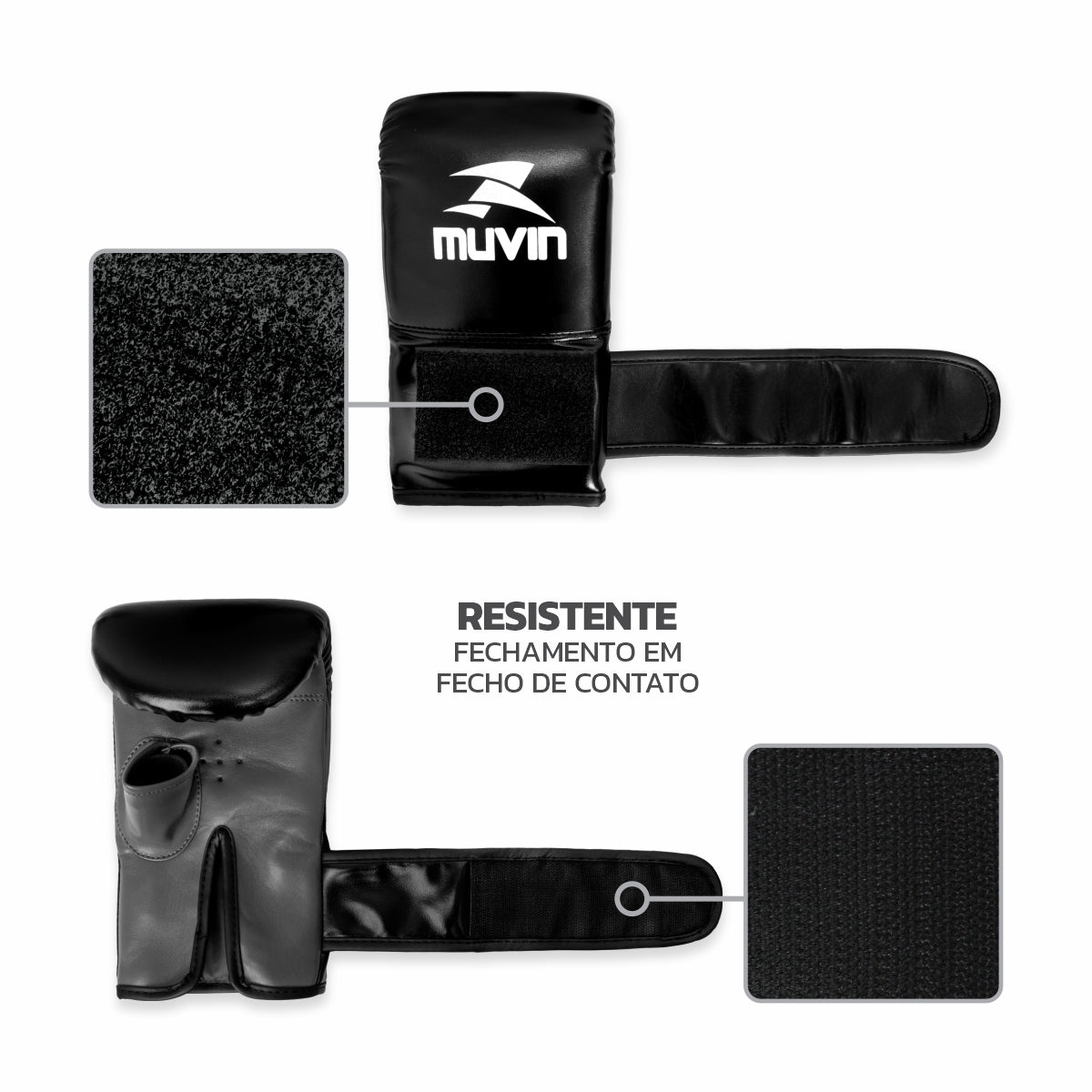 Kit Luva de Bate Saco Punch BX + Protetor Bucal Standard