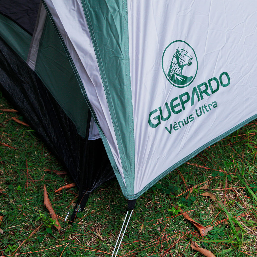 Barraca para camping Vênus Ultra 6 pessoas Guepardo com duas entradas e coluna d'água de 2500 mm