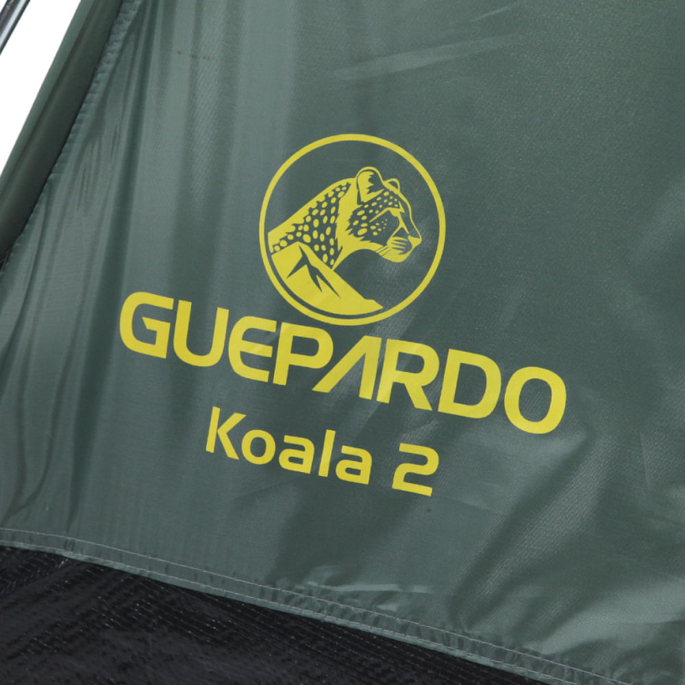 Barraca de Camping Koala 2 Pessoas Poliéster e Fibra de Vidro Guepardo