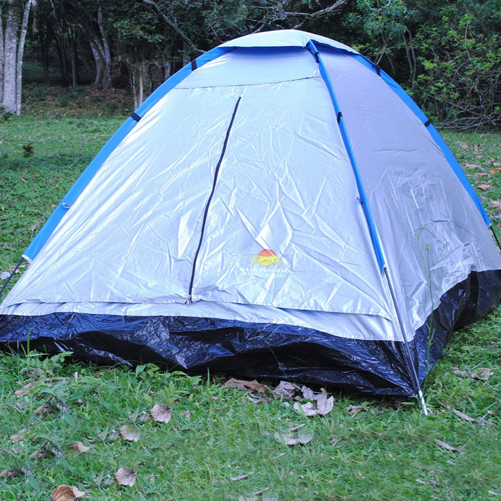Barraca para camping Atena 3 pessoas Guepardo com porta dupla e coluna d'água de 1200 mm