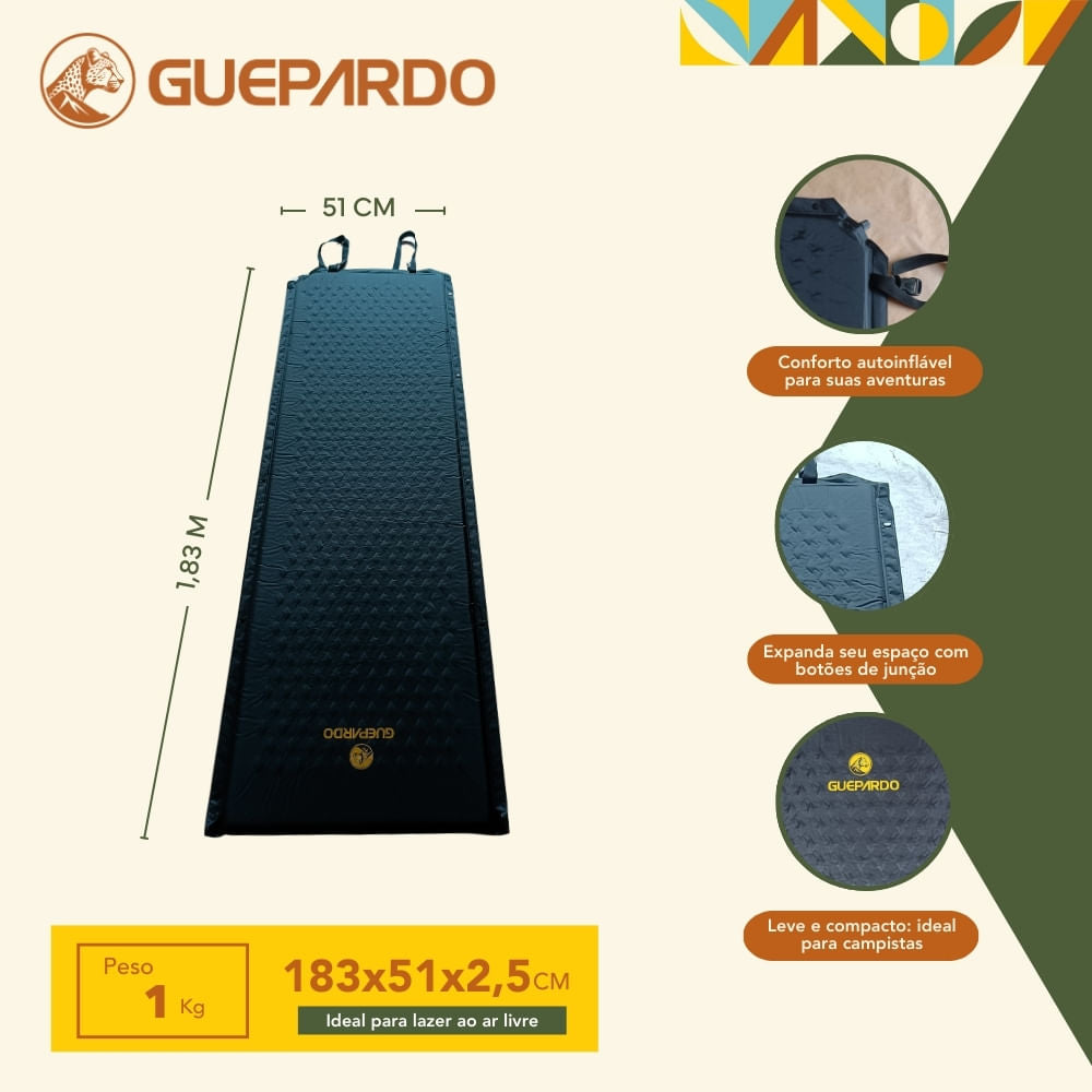 Colchonete Autoinflável Smart Guepardo