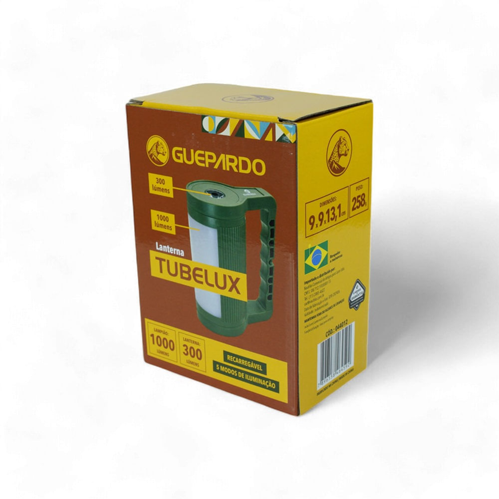 Lanterna/Lampião Tubelux Guepardo com Power Bank e Rotação 360°