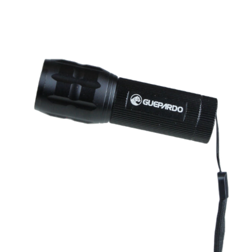 Lanterna de mão tática Premium Guepardo com ajuste de foco, compacta e potente