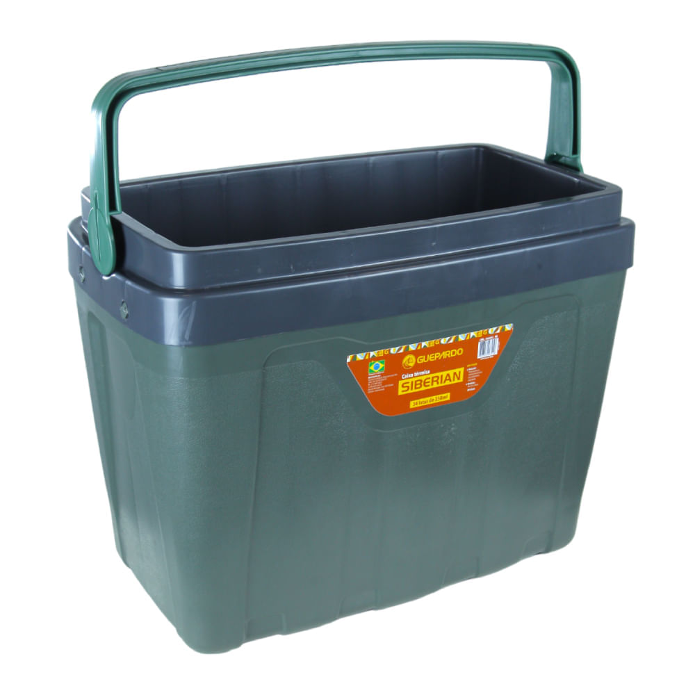 Caixa Térmica Cooler Siberian 25 Litros Guepardo Capacidade de 34 Latas