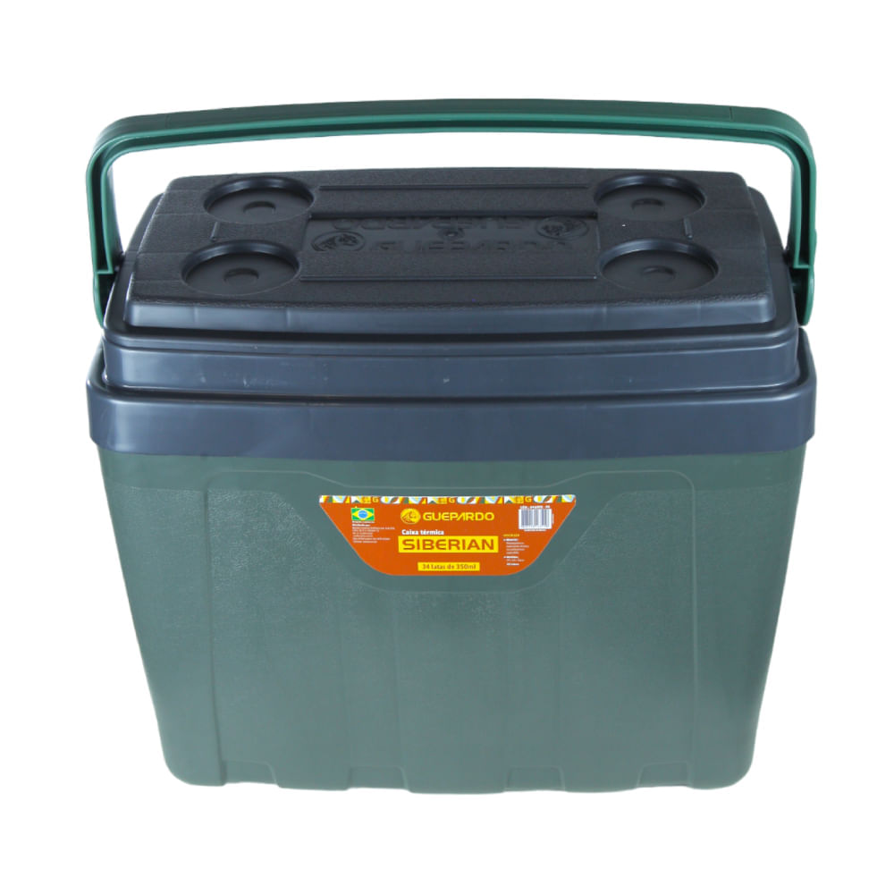 Caixa Térmica Cooler Siberian 25 Litros Guepardo Capacidade de 34 Latas