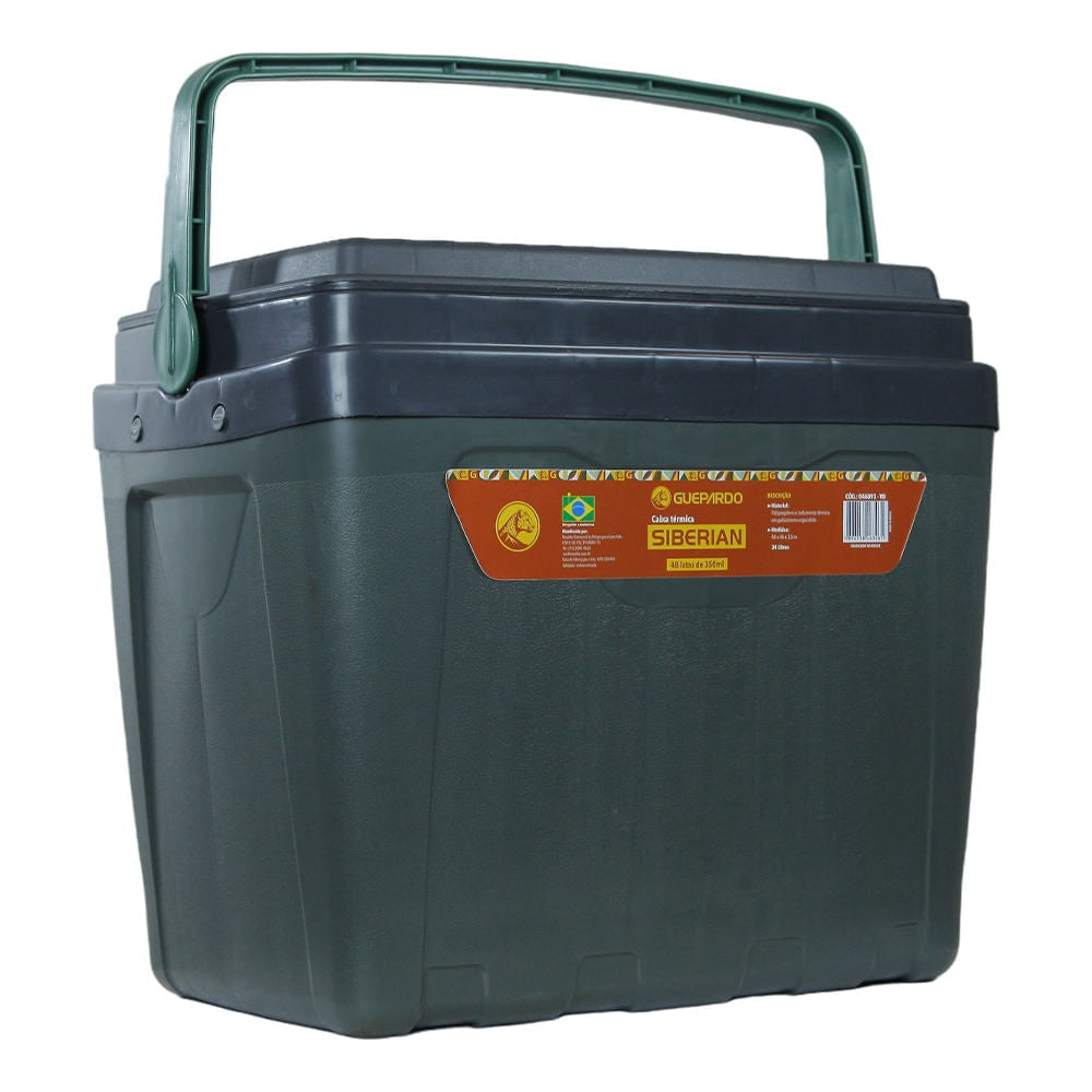 【LUCKY】 Caixa Térmica Cooler Siberian 34 Litros Capacidade de 48 Latas