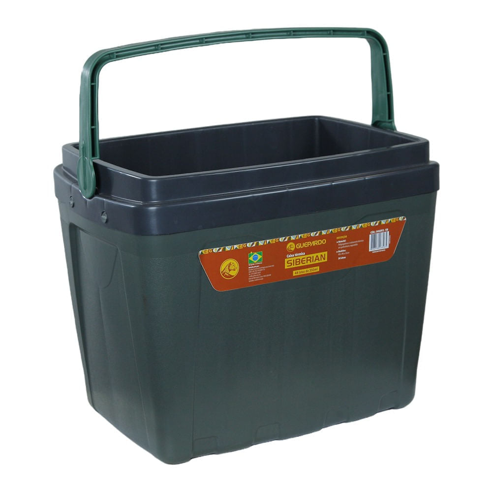 Caixa Térmica Cooler Siberian 34 Litros Capacidade de 48 Latas Guepardo