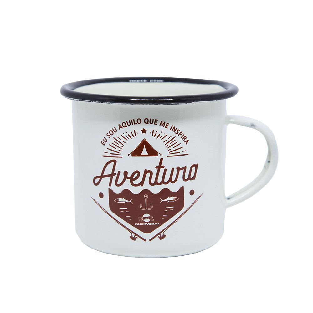 Caneca Esmaltada 240ml Alumínio Guepardo