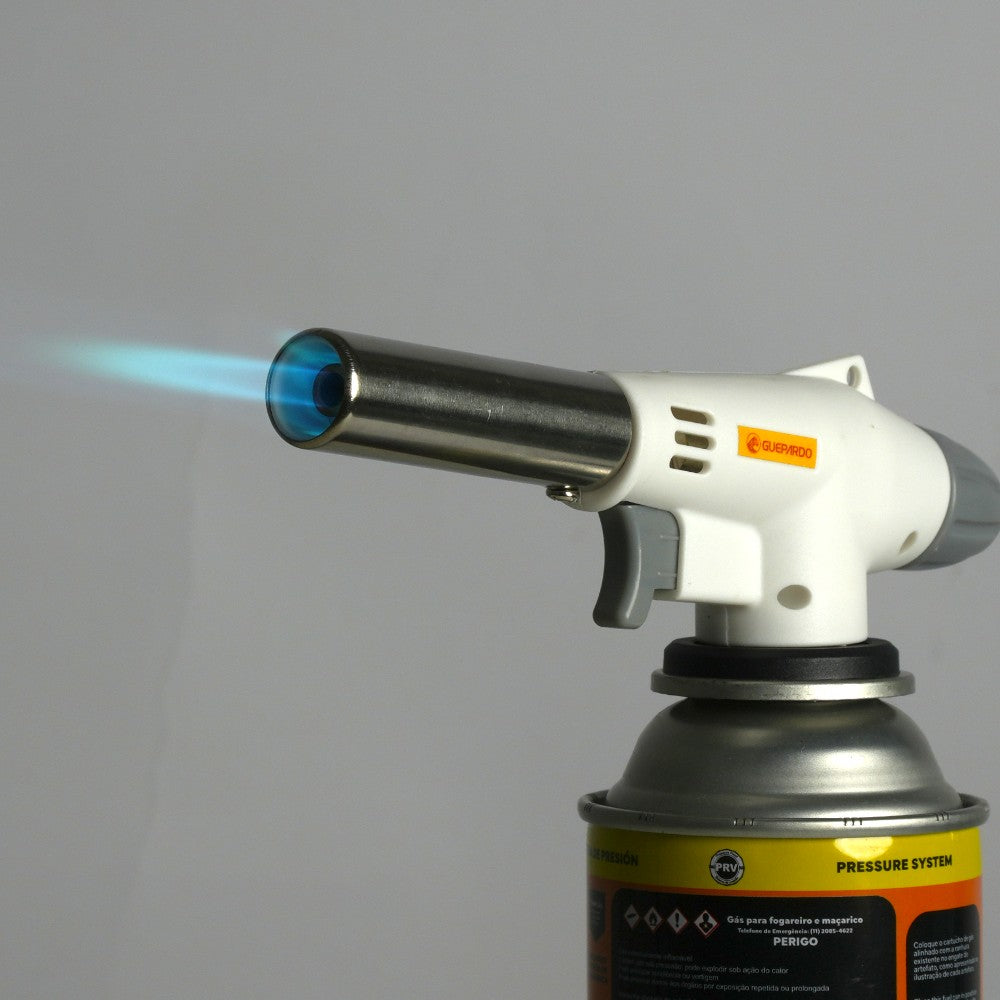 Maçarico Guepardo Burn – Chama Regulável 1300°C, Acendimento Automático e Precisão