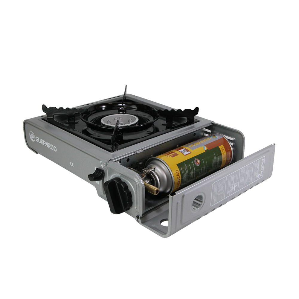 Fogareiro Horizontal New Duppio Guepardo Aço Esmaltado com Maleta