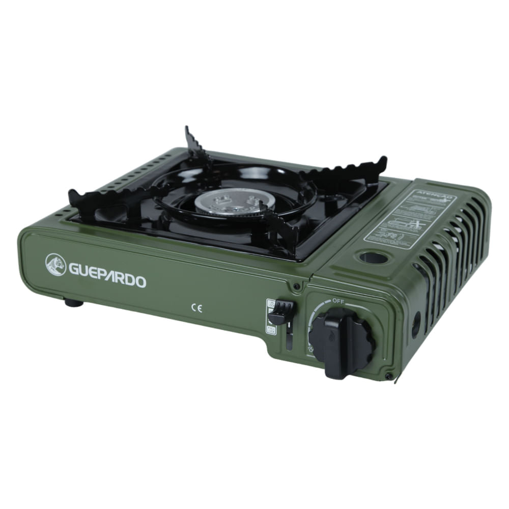 Fogareiro Horizontal New Duppio Guepardo Aço Esmaltado com Maleta