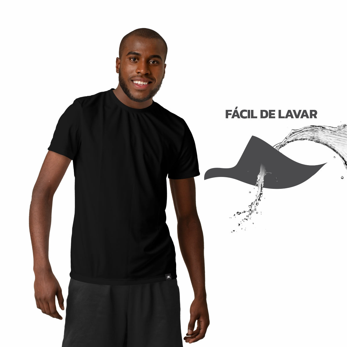 Camiseta Algodão Solid SS - Masculino - Kit com 5