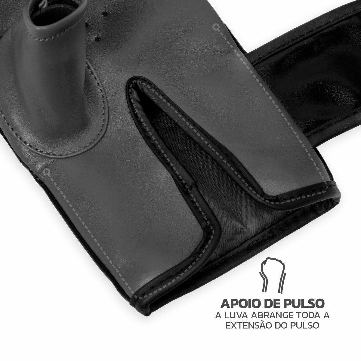 Kit Luva de Bate Saco Punch BX + Protetor Bucal Standard