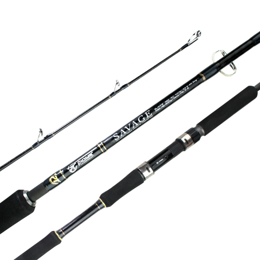 Vara de pesca para molinete Savage BJS-582 50-100 libras da Pioneer Tackle