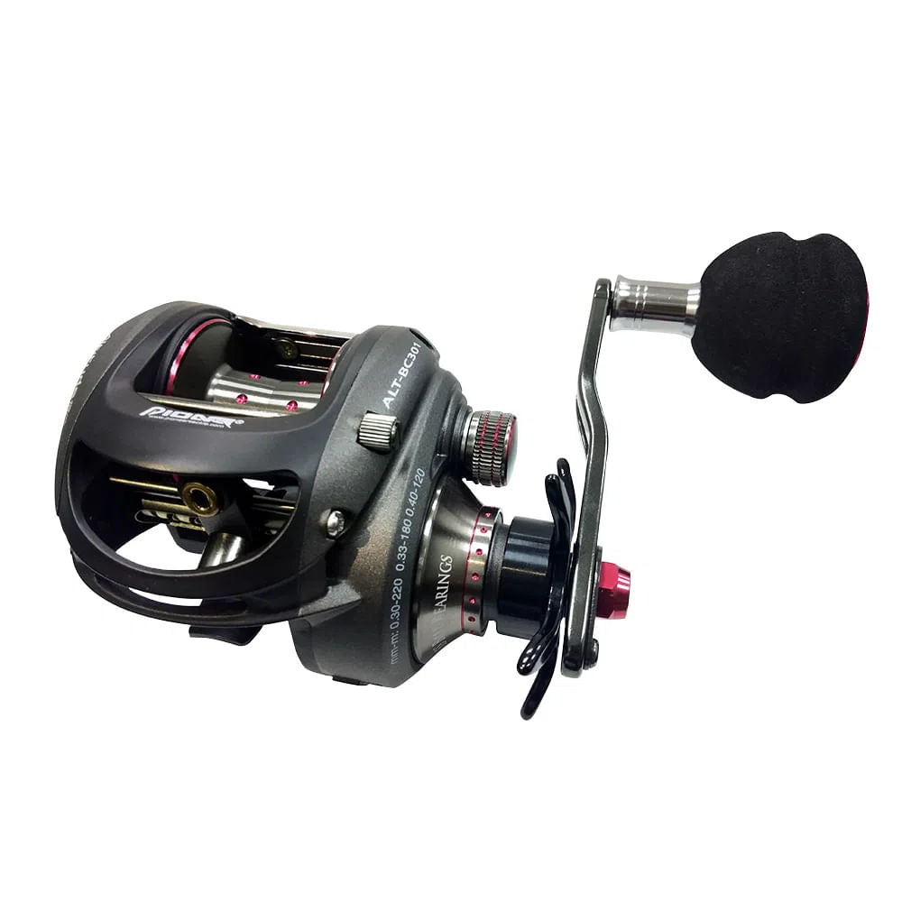 Carretilha Pioneer Altitude BC esquerda desenvolvida para pesca oceânica