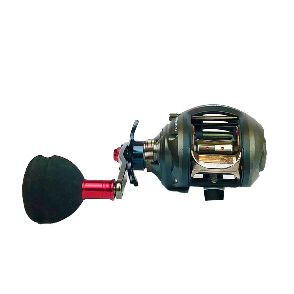 Carretilha Pioneer Altitude BC esquerda desenvolvida para pesca oceânica