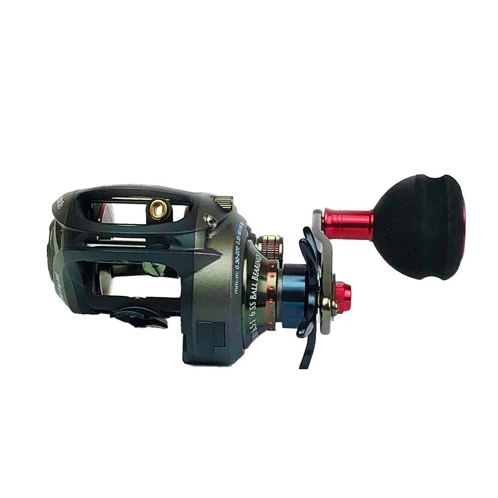 Carretilha Pioneer Altitude BC esquerda desenvolvida para pesca oceânica