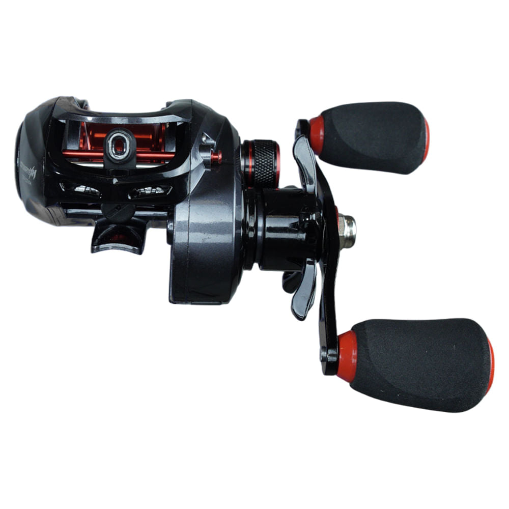 Carretilha Crossfire XH BC Reel de Esquerda, em Nylon e Alumínio 215g Preto Pioneer