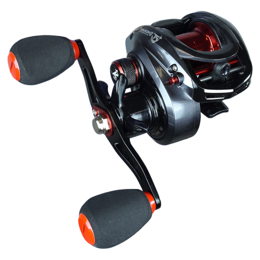 Carretilha Crossfire XH BC Reel de Direita, em Nylon e Alumínio 215g Preto Pioneer