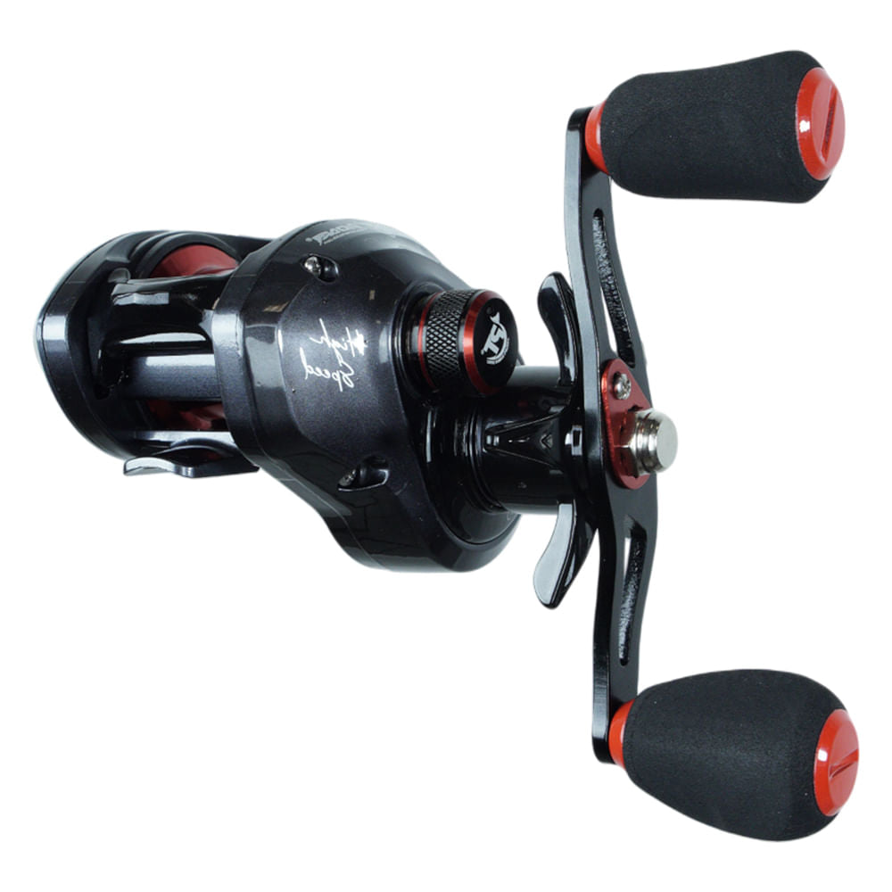 Carretilha Crossfire XH BC Reel de Direita, em Nylon e Alumínio 215g Preto Pioneer