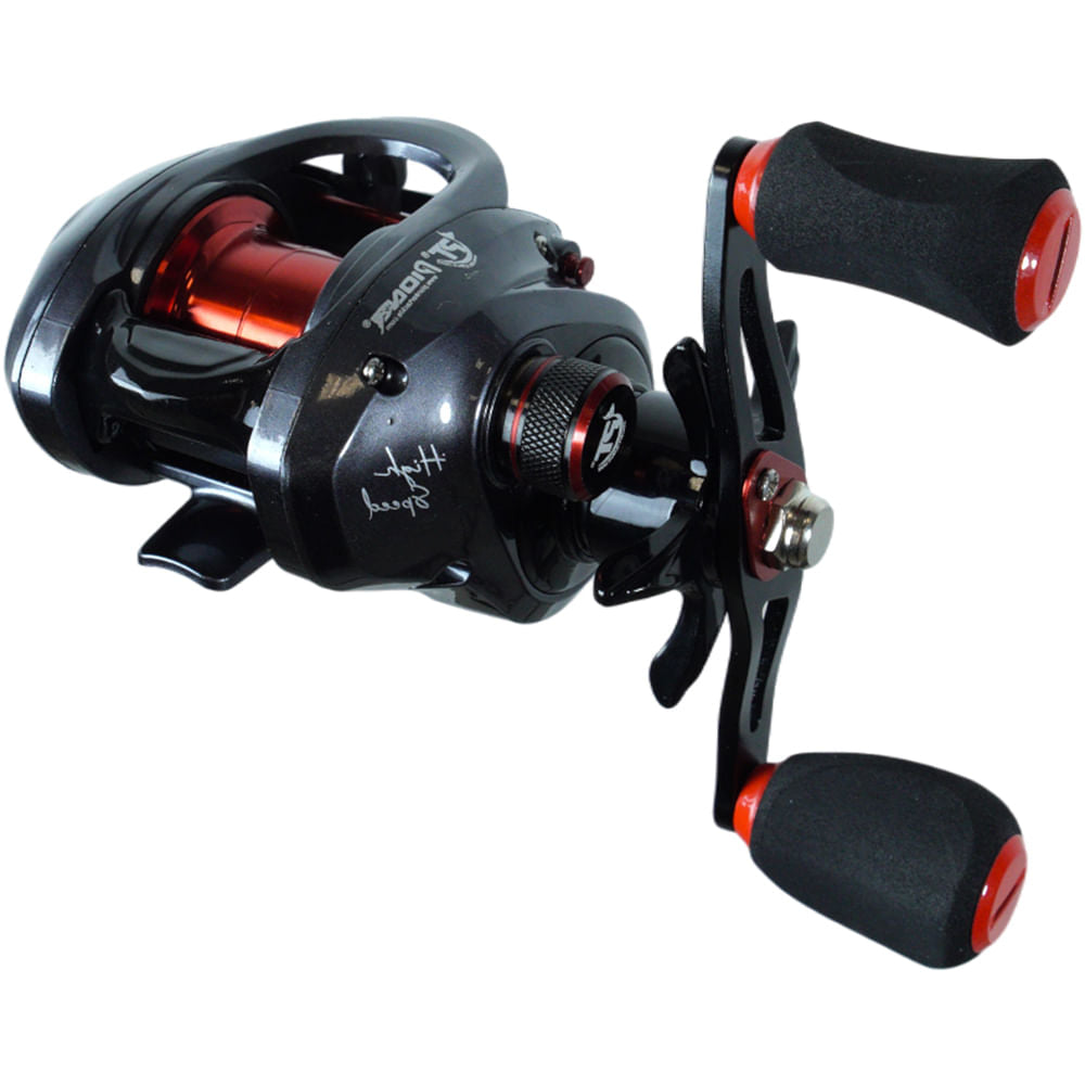 Carretilha Crossfire XH BC Reel de Direita, em Nylon e Alumínio 215g Preto Pioneer