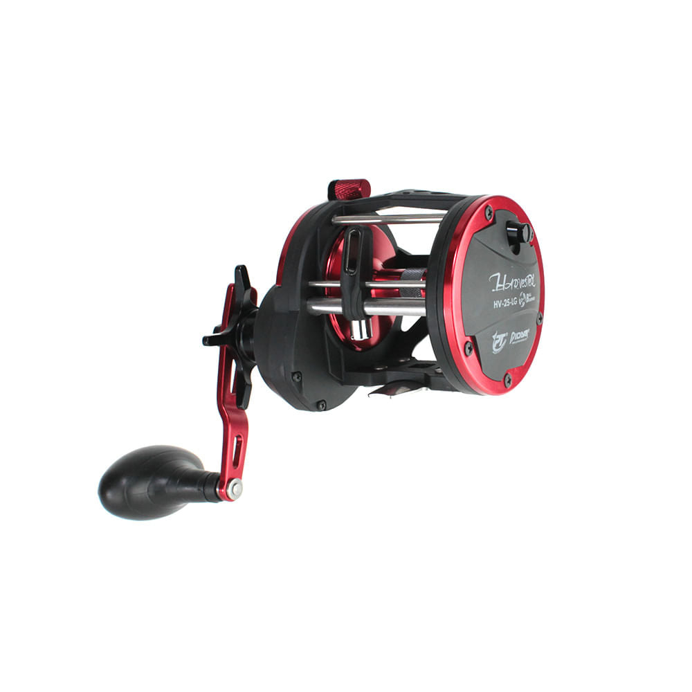 Carretilha direita 3+1 rolamentos e drag de 12kg Hervester da Pioneer Tackle