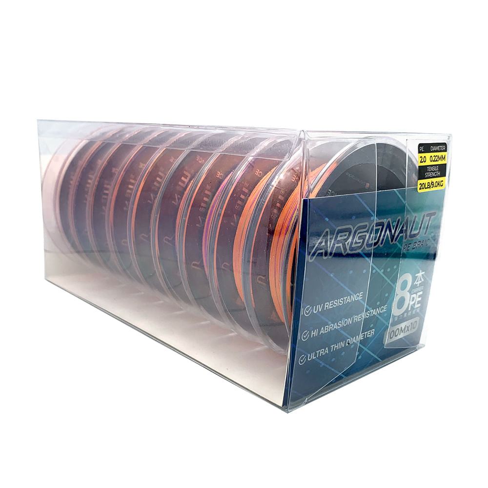 Linha de pesca oceânica multifilamento Pioneer Argonaut 8 fios 20LB