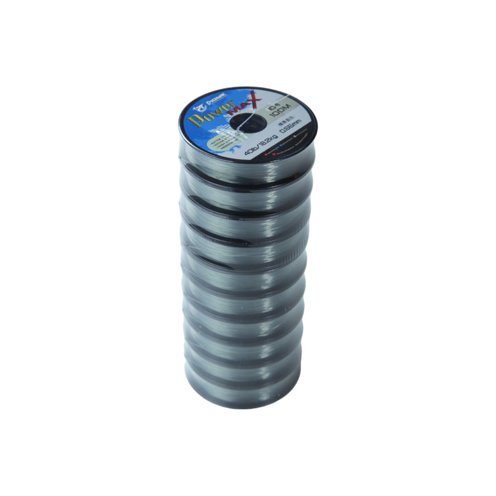 LINHA POWER MAX 100MX10 SPL: 40LB-VERDE CX10