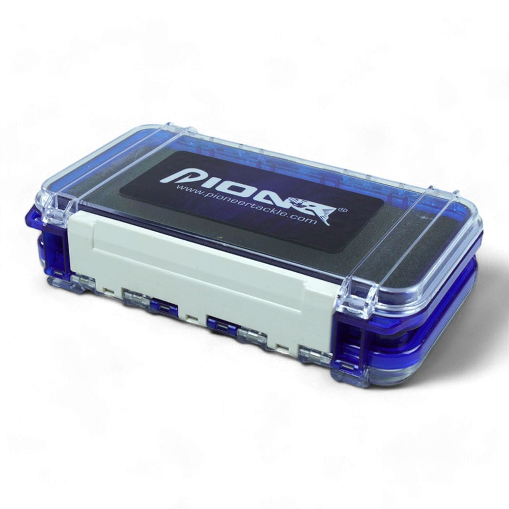 Estojo de Pesca 171004 com Divisórias Removíveis e Trava de Segurança, Polímero de Alta Resistência 17x10x4 cm Pioneer