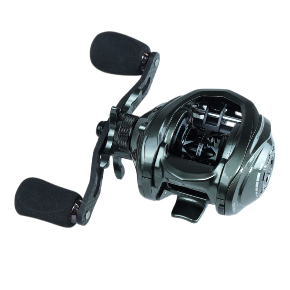 Carretilha Esquerda 7.2:1 Drag 5Kg Durendal Carbon Pesca Brasil
