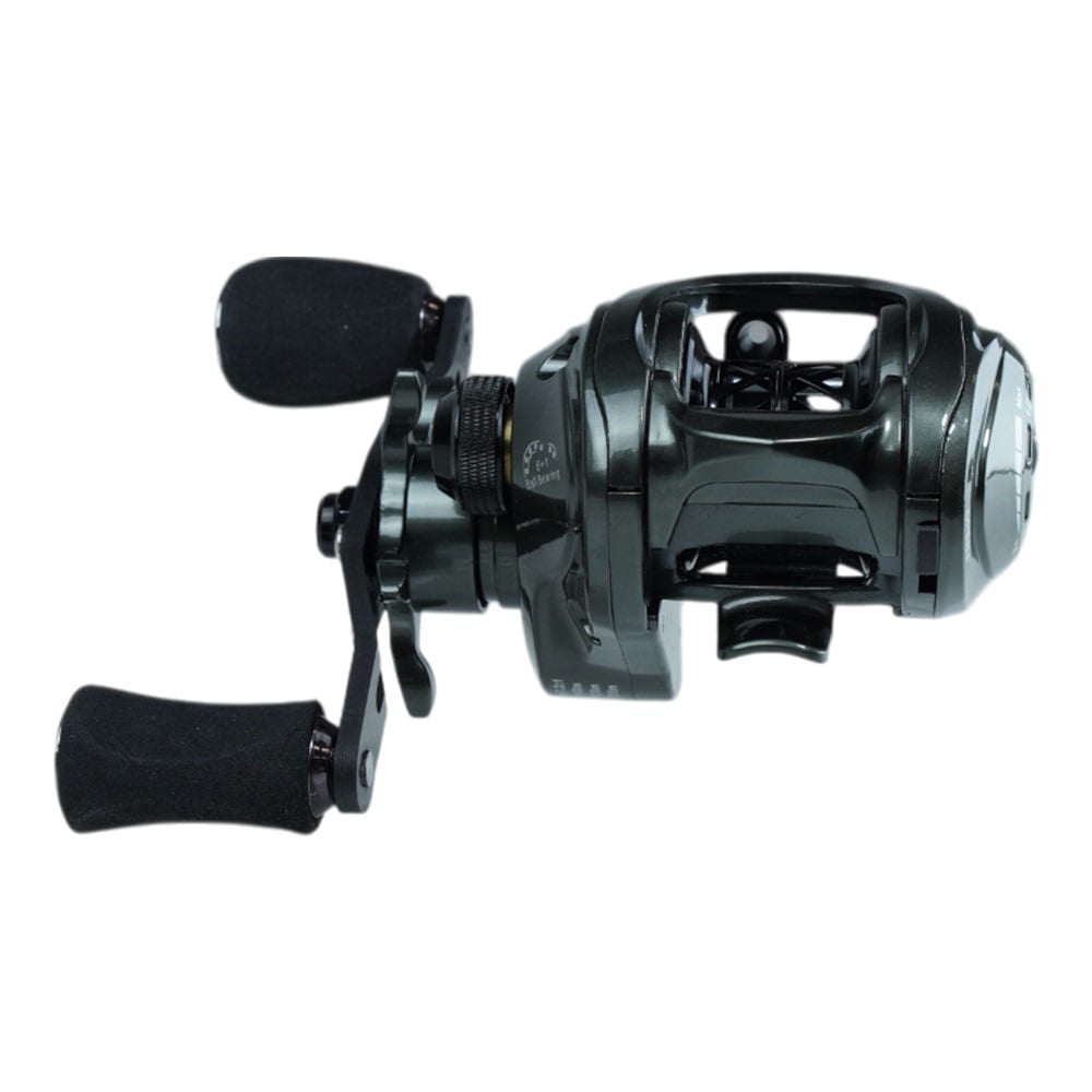 Carretilha Esquerda 7.2:1 Drag 5Kg Durendal Carbon Pesca Brasil