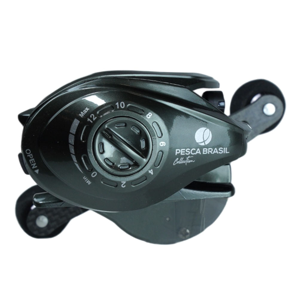 Carretilha Esquerda 7.2:1 Drag 5Kg Durendal Carbon Pesca Brasil