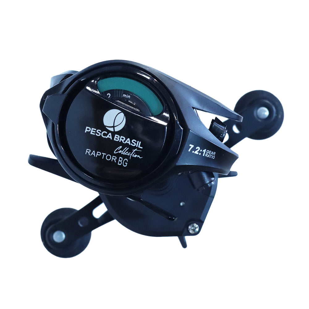 Carretilha Durendal BG esquerda 6+1 rolamentos de carbono Pesca Brasil