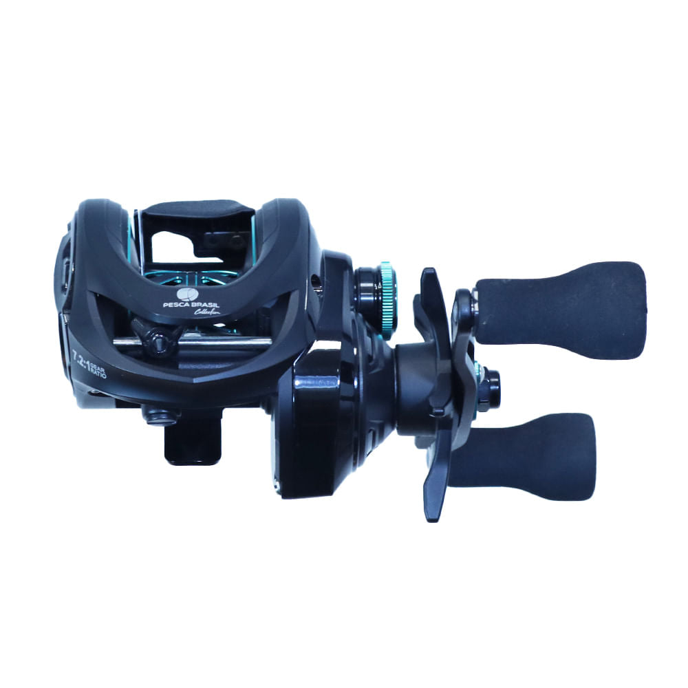 Carretilha Durendal BG esquerda 6+1 rolamentos de carbono Pesca Brasil