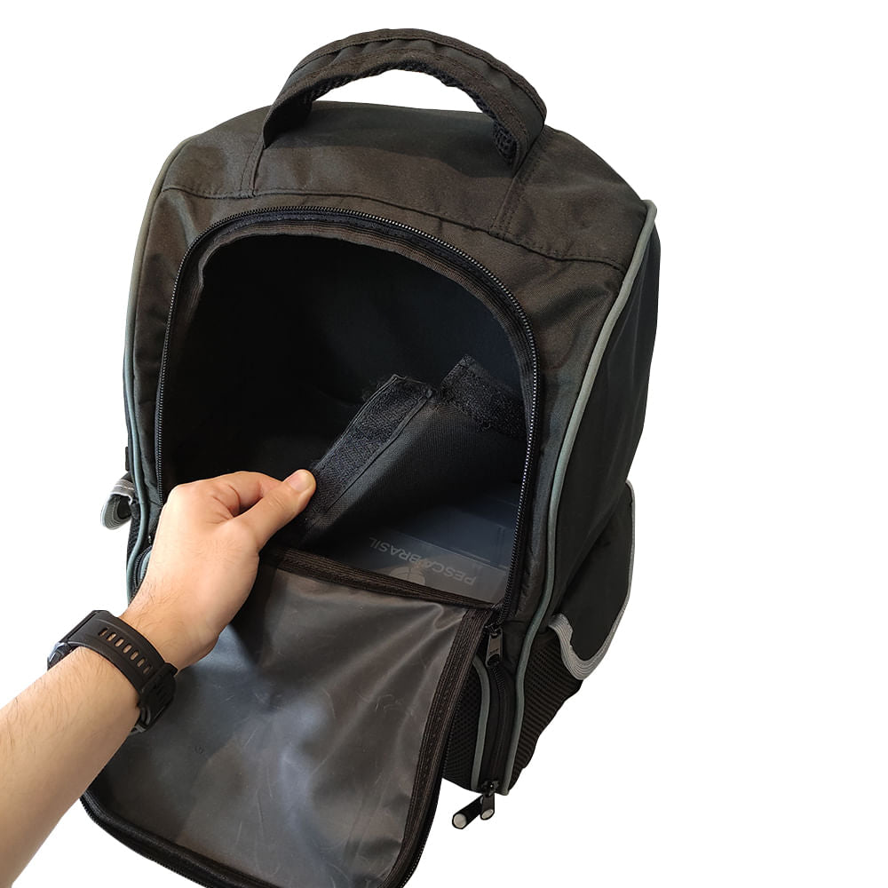 Mochila de pesca Fishing Bag de 30 litros e 3 estojos Pesca Brasil