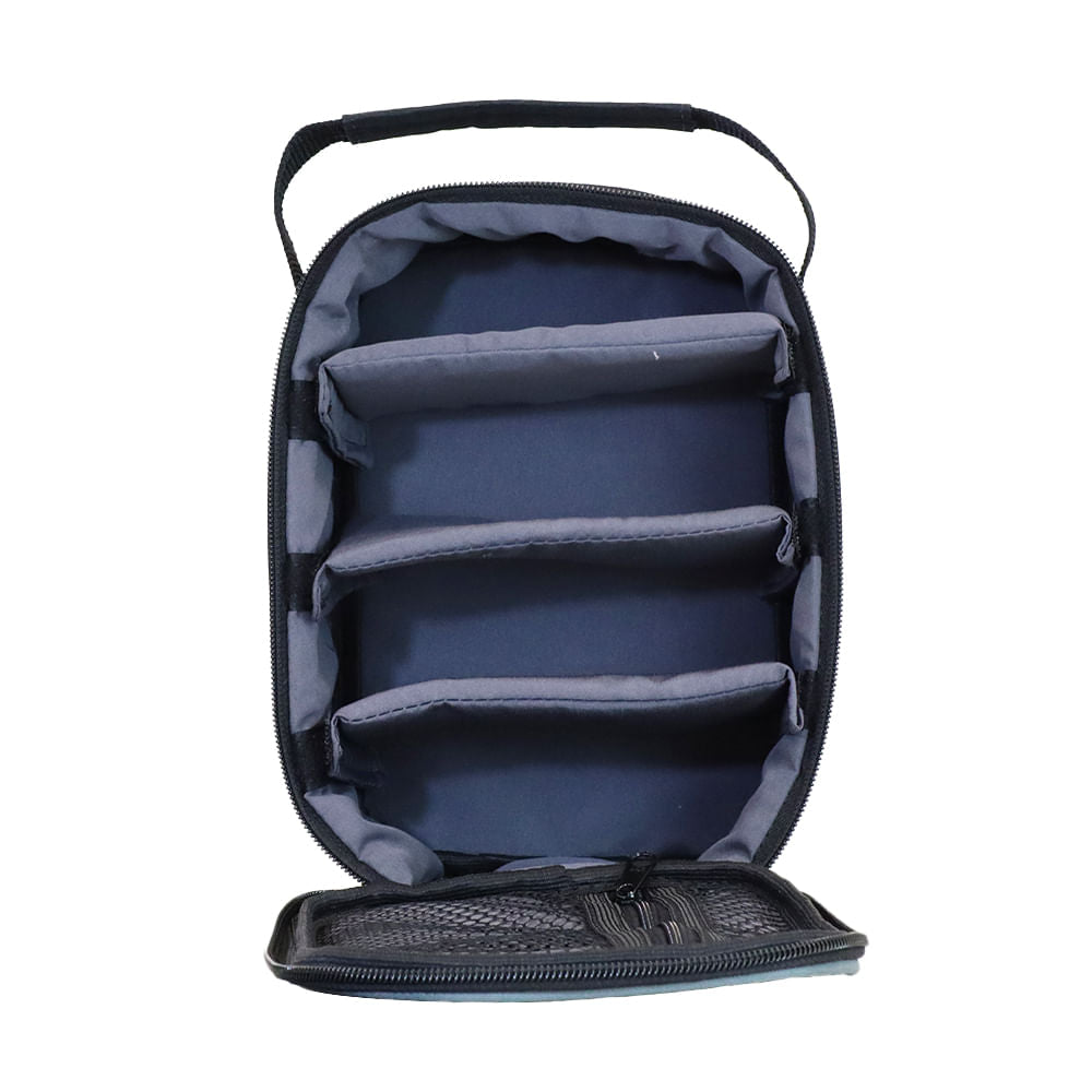 Bolsa para carretilha Stock com 3 separadores e zíper Pesca Brasil