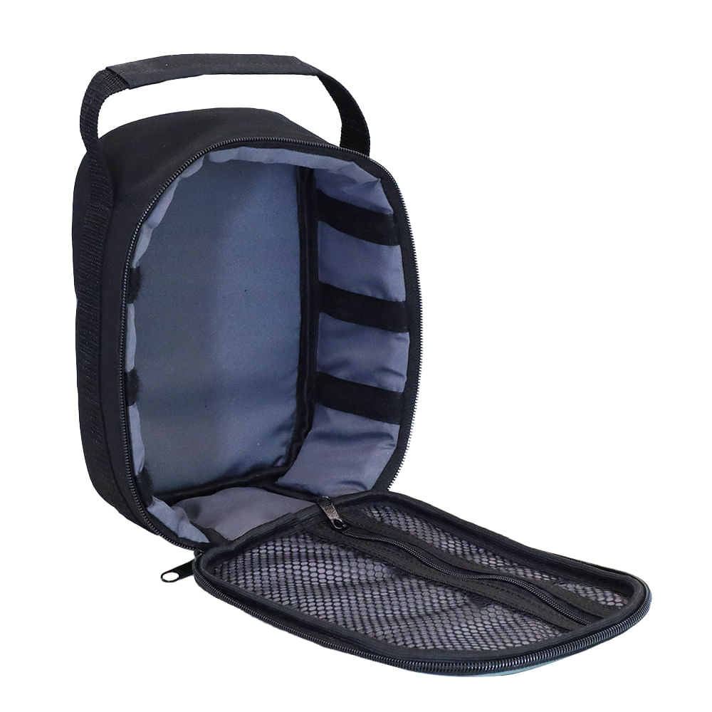 Bolsa para carretilha Stock com 3 separadores e zíper Pesca Brasil