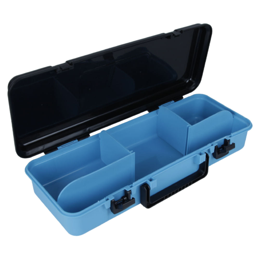 Maleta de Pesca 401608 Possui Divisórias e Tampa com Trava, Ideal para Iscas Anzóis e Giradores Pesca Brasil