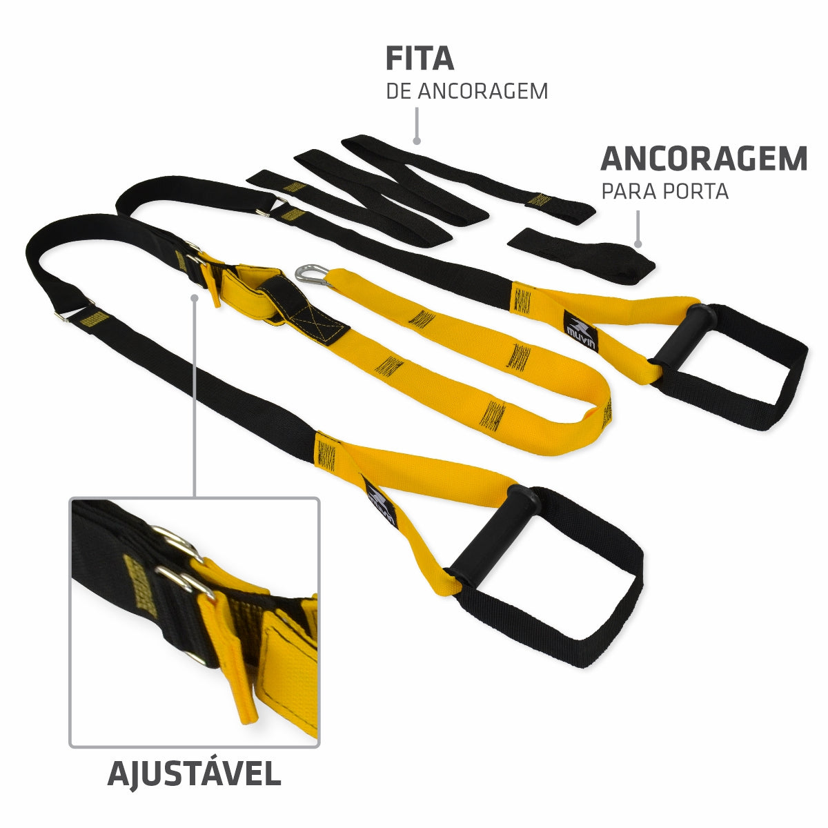 Kit Colchonete D80 + Fita de Suspensão FTS 300