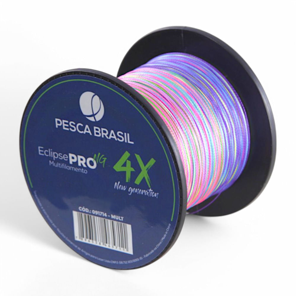 Linha de pesca 500m Linha Multi Eclipse Pro 4X NG Pesca Brasil 0,23 mm